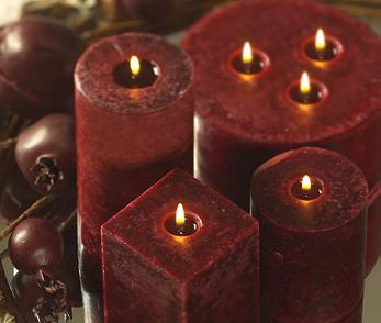 Beautiful Square Pillar Candles
