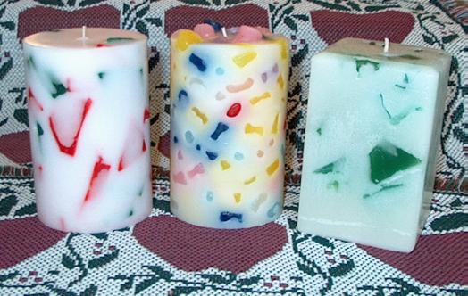 Chunk Pillar Candles.